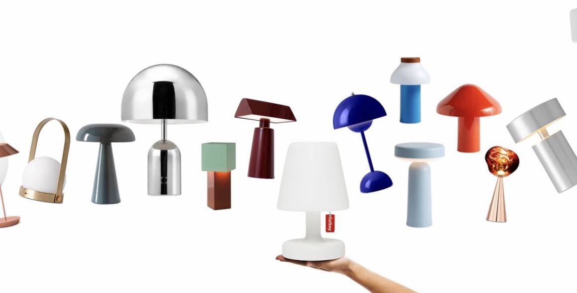 Range of Portable Lamps available at Designcraft