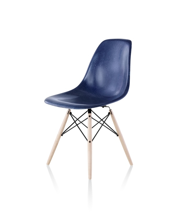 Eames Moulded Fiberglass chair, Eames Fiberglass chair with timber legs, Eames Fiberglass with dowel base
