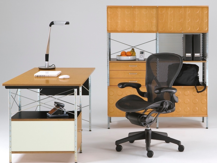 Eames Desk and Storage Unit designed by Charles and Ray Eames for Herman Miller, Herman Miller Eames Desk and Storage Unit