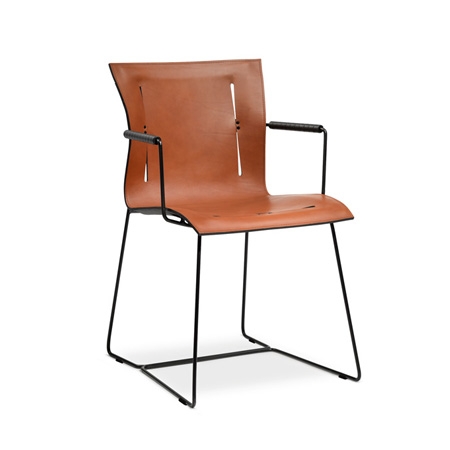 Cuoio dining chair designed by EOOS for Walter Knoll, Walter Knoll Cuoio Chair 