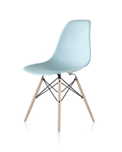 Eames Moulded Plastic Chair Dowel Base, Eames Dowel Base Chair, Eames DSW 