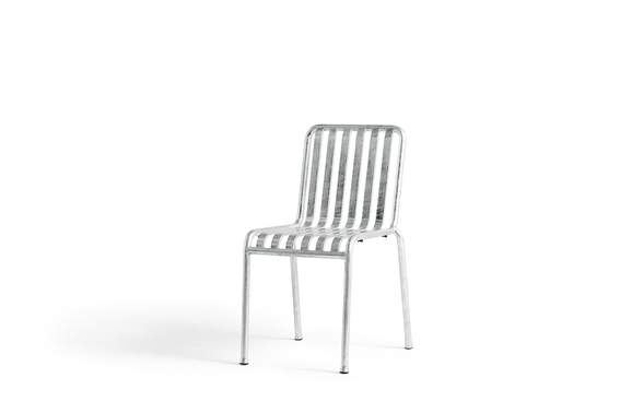 Palissade dining chair designed by Ronan and Erwan Bouroullec for HAY design, Palissade Hot Galvanised collection 
