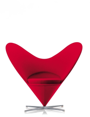 Heart Cone Chair designed by Verner Panton, Vitra Cone Chair