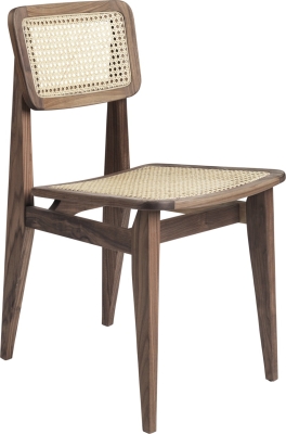 C-Chair Dining Chair designed by Marcel Gascoin, GUBI Cane Dining Chair 